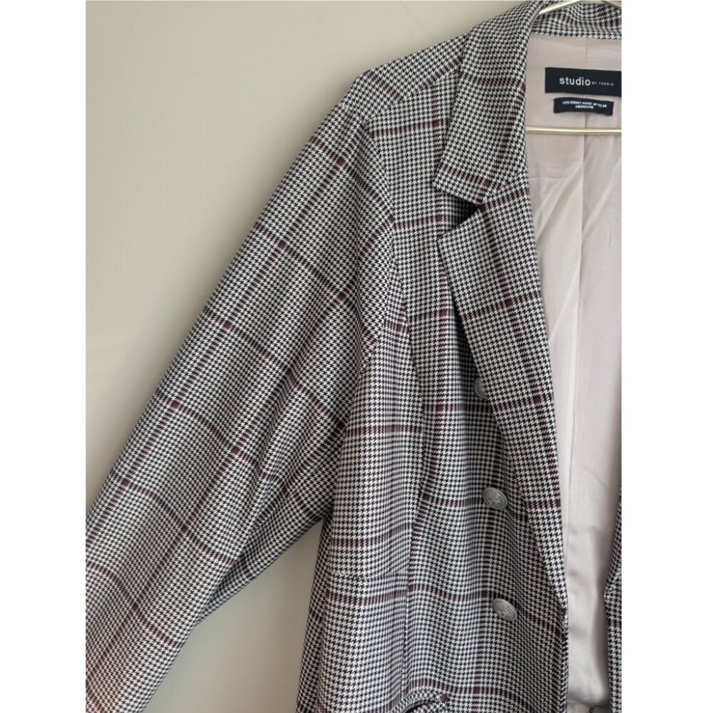 Torrid Ponte Double Breasted Relaxed Blazer - Picture 6 of 11